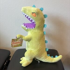 Rugrats Giant Reptar Plush Toy Soft Dinosaur Nickelodeon Green 20 inch RARE NEW